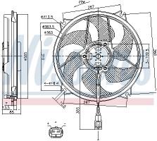 Nissens Вентилятор охлаждения NISSENS NIS 85790 - Заображення 2