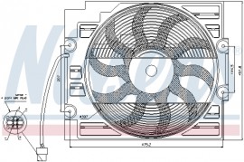 Вентилятор охлаждения двигателя NISSENS NIS 85421