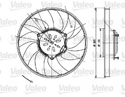 Valeo Вентилятор радиатора Valeo VL696082 - Заображення 1