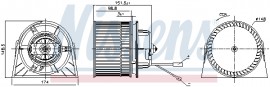 Nissens Вентилятор салона NISSENS NIS 87443 - Заображення 5