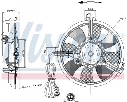 Nissens Вентилятор, охлаждение двигателя NISSENS NIS 85519 - Заображення 2