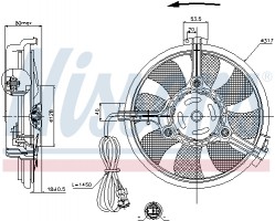 Вентилятор, охлаждение двигателя NISSENS NIS 85519