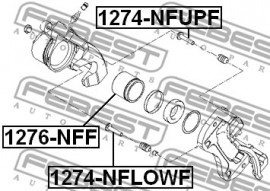 Febest Втулка направляющая тормозного суппорта FEBEST 1274-NFUPF - Заображення 2