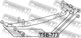 Febest Втулка рессоры FEBEST TSB-773 - Заображення 2