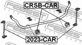 Febest Втулка стабилизатора FEBEST CRSB-CAR - Заображення 2