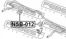 Febest Втулка стабилизатора FEBEST NSB-012 - Заображення 2