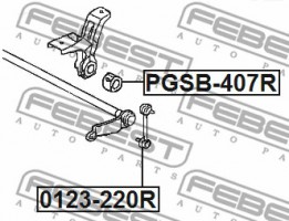 Febest Втулка стабилизатора FEBEST PGSB-407R - Заображення 2