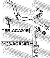 Febest Втулка стабилизатора FEBEST TSB-ACA30R - Заображення 2