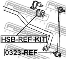 Febest Втулка стабилизатора FEBEST HSB-REF-KIT - Заображення 2