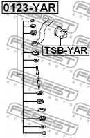 Febest Втулка стабилизатора d=25 FEBEST TSB-YAR - Заображення 2