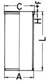 Kolbenschmidt Гильза цилиндра KOLBENSCHMIDT KS 89734190 - Заображення 1