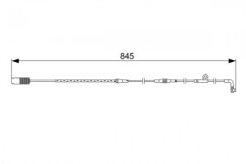 Bosch Датчик износа колодок BOSCH 1987473044 - Заображення 1