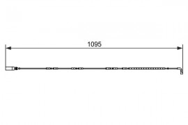 Bosch Датчик износа колодок BOSCH 1987473069 - Заображення 5
