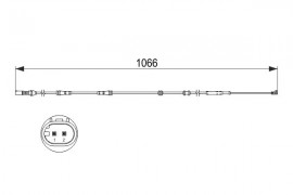 Bosch Датчик износа колодок BOSCH 1987473501 - Заображення 1