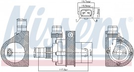 Nissens Дополнительный водяной насос First Fit NISSENS NIS 831059 - Заображення 2