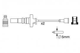 Bosch К-т проводов зажигания BOSCH 0986357273 - Заображення 5