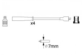 Bosch К-т проводов зажигания BOSCH 0986356716 - Заображення 5