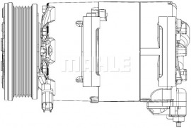 Mahle Original Компрессор кондиционера MAHLE ORIGINAL ACP 310 000P - Заображення 10