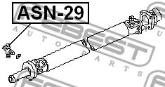 Febest Крестовина карданного вала FEBEST ASN-29 - Заображення 2