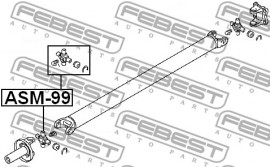 Febest Крестовина карданного вала 30x71.5 FEBEST ASM-99 - Заображення 2