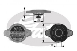 Gates Крышка радиатора Gates GT RC134 - Заображення 1