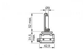 Bosch Лампа D3S 35W XENON BOSCH 1987302907 - Заображення 1