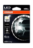 Osram Лампа светодиодная Osram LED warm white 4000K 1шт (1W 12V SV8,5-8) OSR6498WW-01B - Заображення 1