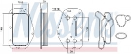 Nissens Масляный радиатор First Fit NISSENS NIS 90741 - Заображення 1