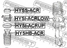 Febest Опора амортизатора FEBEST HYSS-ACR - Заображення 2