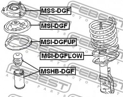 Febest Опора амортизатора FEBEST MSS-DGF - Заображення 2