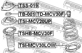 Febest Опора амортизатора FEBEST TSS-019 - Заображення 2