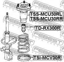 Febest Опора амортизатора FEBEST TSS-MCU30RL - Заображення 2