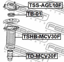 Febest Опора амортизатора FEBEST TSS-AGL10F - Заображення 2