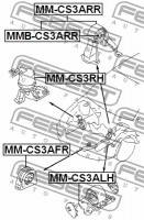 Febest Подушка двигателя FEBEST MM-CS3ARR - Заображення 2