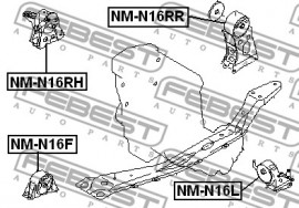 Febest Подушка двигателя FEBEST NM-N16RH - Заображення 2