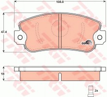 Trw Гальмівні колодки до дисків TRW GDB297 - Заображення 1