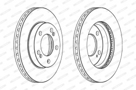 Ferodo Гальмівний диск Ferodo DDF1627 - Заображення 2
