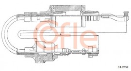 Трос зчеплення Opel Vectra 1.8-2.0 Cofle 112552