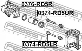 Febest Поршень суппорта тормозного FEBEST 0376-RD5R - Заображення 2