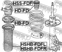 Febest Пыльник амортизатора FEBEST HSHB-FDFL - Заображення 2