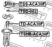 Febest Пыльник амортизатора FEBEST TSHB-ACA30F - Заображення 2