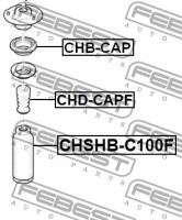 Febest Пыльник амортизатора FEBEST CHSHB-C100F - Заображення 2