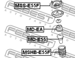 Febest Пыльник амортизатора FEBEST MSHB-E55F - Заображення 2