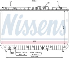 Nissens Радиатор NISSENS NIS 61665 - Заображення 1