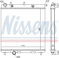 Nissens Радиатор NISSENS NIS 63505 - Заображення 1
