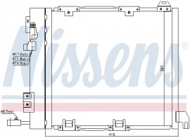 Nissens Радиатор кондиционера NISSENS NIS 94385 - Заображення 1