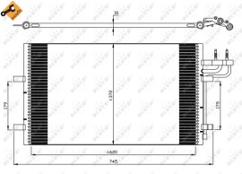 Nrf Радиатор кондиционера NRF NRF 35551 - Заображення 5