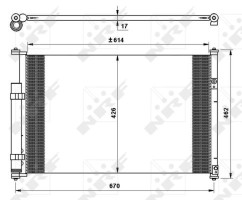 Nrf Радиатор кондиционера NRF NRF 35769 - Заображення 3