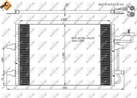 Nrf Радиатор кондиционера NRF NRF 35770 - Заображення 5