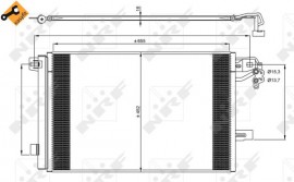 Nrf Радиатор кондиционера NRF NRF 350064 - Заображення 1